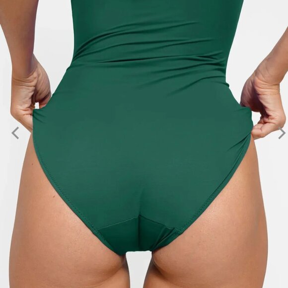 NWT POPILUSH Shapewear Solid Sculpting One-Piece Swimsuit - Picture 2 of 8